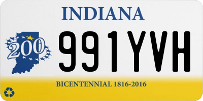 IN license plate 991YVH