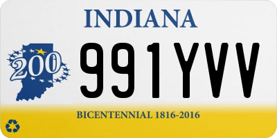 IN license plate 991YVV