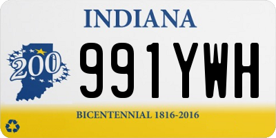 IN license plate 991YWH