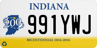 IN license plate 991YWJ