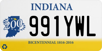 IN license plate 991YWL