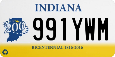 IN license plate 991YWM