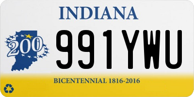 IN license plate 991YWU