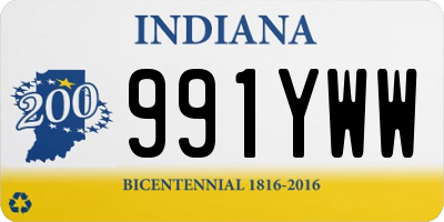 IN license plate 991YWW