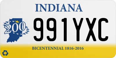 IN license plate 991YXC