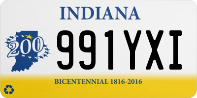 IN license plate 991YXI