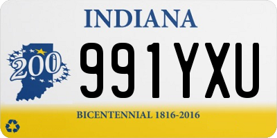 IN license plate 991YXU