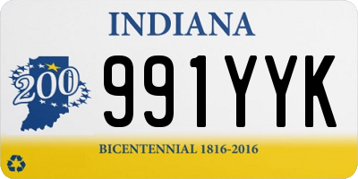 IN license plate 991YYK