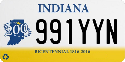 IN license plate 991YYN