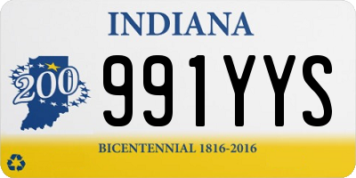 IN license plate 991YYS