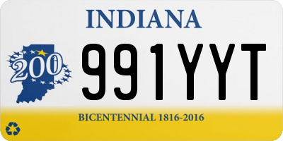 IN license plate 991YYT