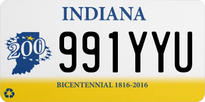 IN license plate 991YYU