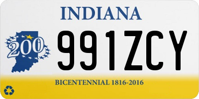 IN license plate 991ZCY