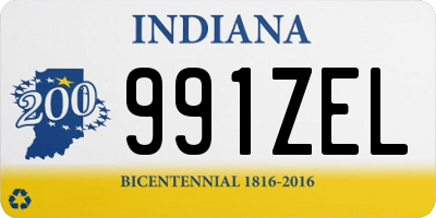 IN license plate 991ZEL