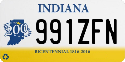 IN license plate 991ZFN