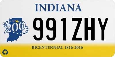 IN license plate 991ZHY