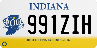 IN license plate 991ZIH