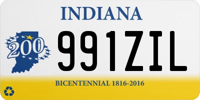 IN license plate 991ZIL