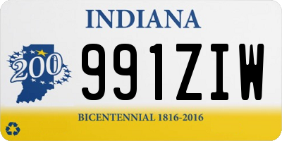 IN license plate 991ZIW