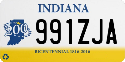 IN license plate 991ZJA