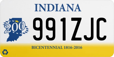 IN license plate 991ZJC