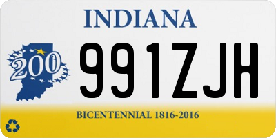 IN license plate 991ZJH