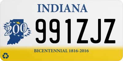 IN license plate 991ZJZ