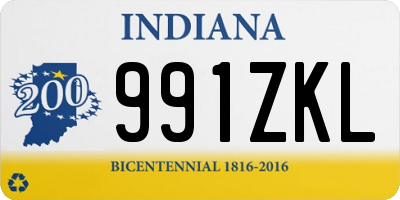 IN license plate 991ZKL