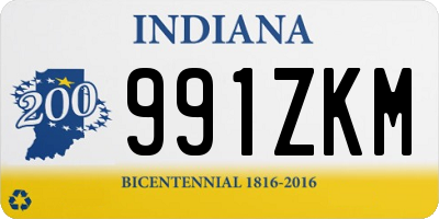 IN license plate 991ZKM