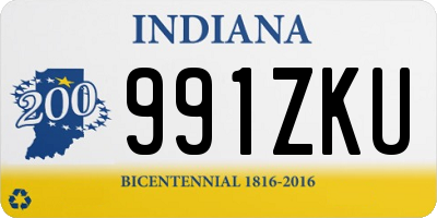 IN license plate 991ZKU