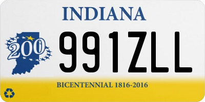 IN license plate 991ZLL