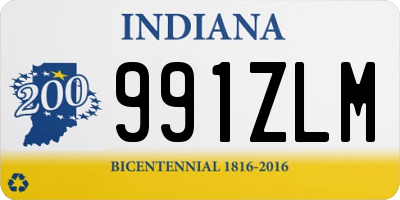 IN license plate 991ZLM