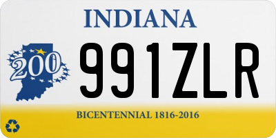 IN license plate 991ZLR