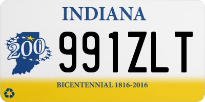 IN license plate 991ZLT