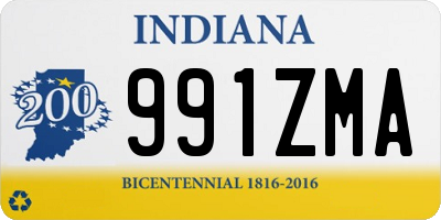 IN license plate 991ZMA