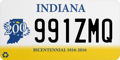 IN license plate 991ZMQ