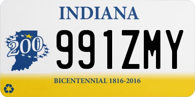 IN license plate 991ZMY