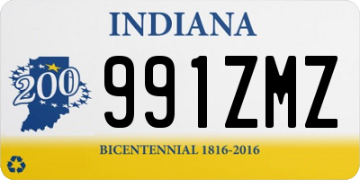 IN license plate 991ZMZ