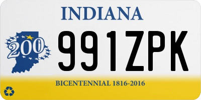 IN license plate 991ZPK