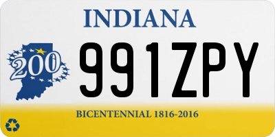 IN license plate 991ZPY