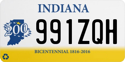 IN license plate 991ZQH