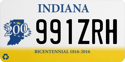 IN license plate 991ZRH