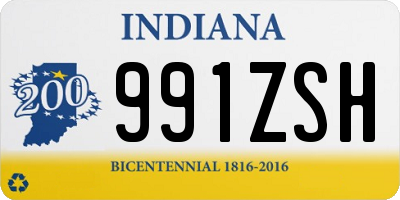 IN license plate 991ZSH