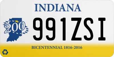 IN license plate 991ZSI