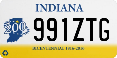 IN license plate 991ZTG