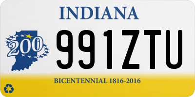 IN license plate 991ZTU