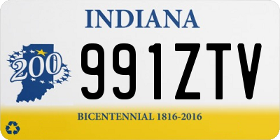 IN license plate 991ZTV