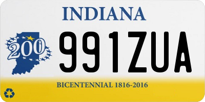 IN license plate 991ZUA