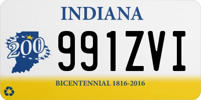 IN license plate 991ZVI