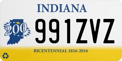 IN license plate 991ZVZ